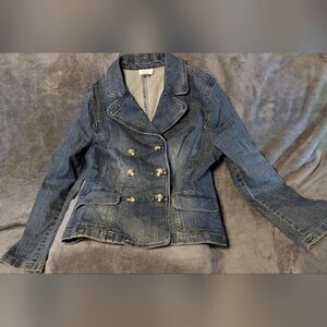 Vintage Y2K Ann Taylor Loft Denim Blazer Jacket